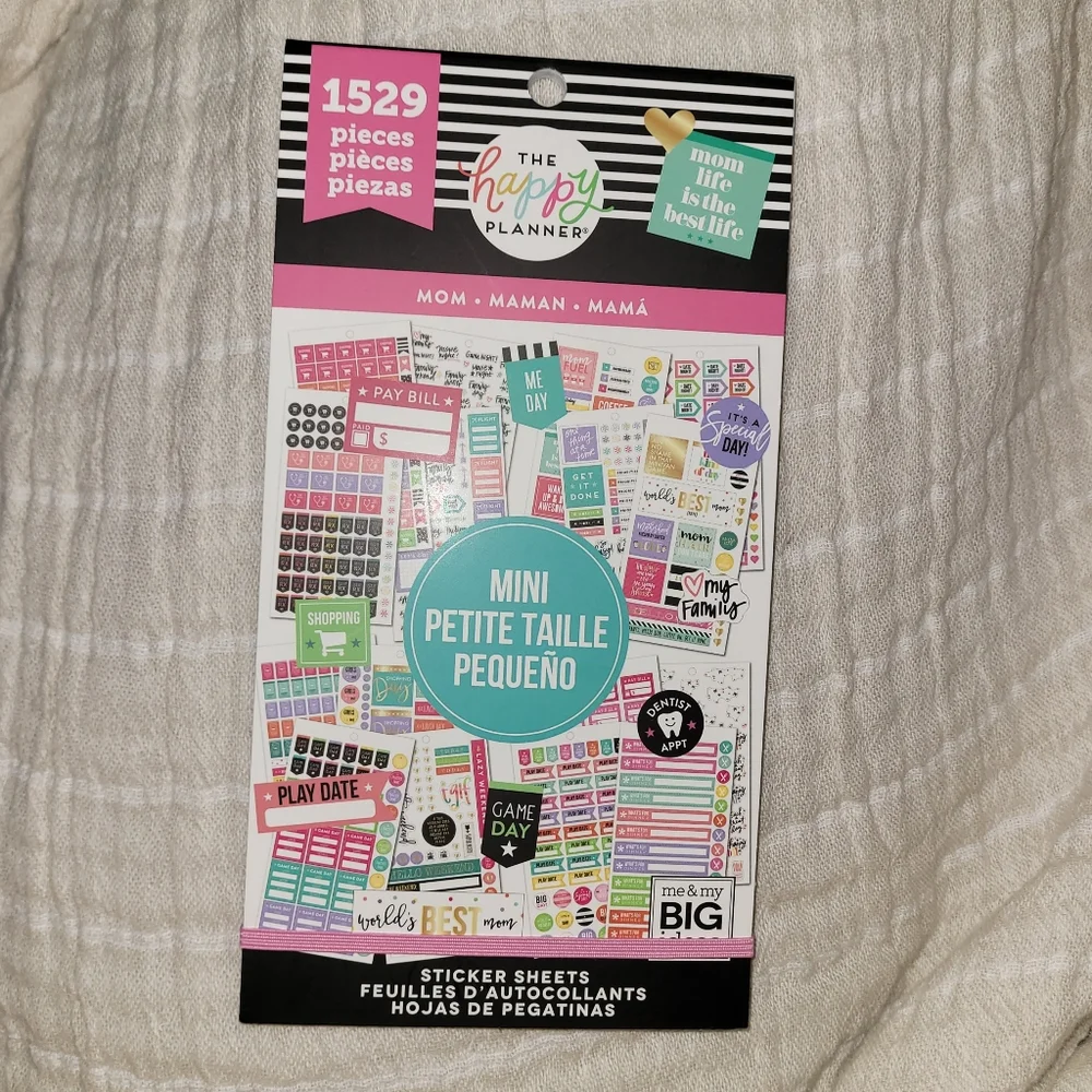 The Happy Planner MOM Mini Planner Sticker Sheets